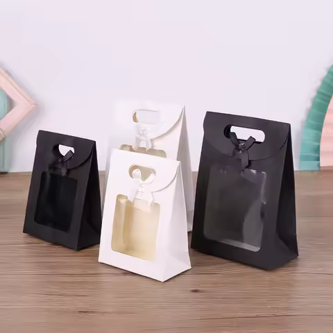 Bolsa kraft con asa